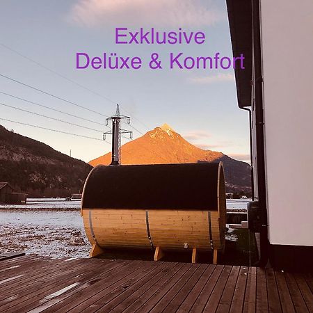 Deluxefort Fuer 10 Gaeste Mit Eigenem Whirlpool Und Fasssauna Imst Bagian luar foto